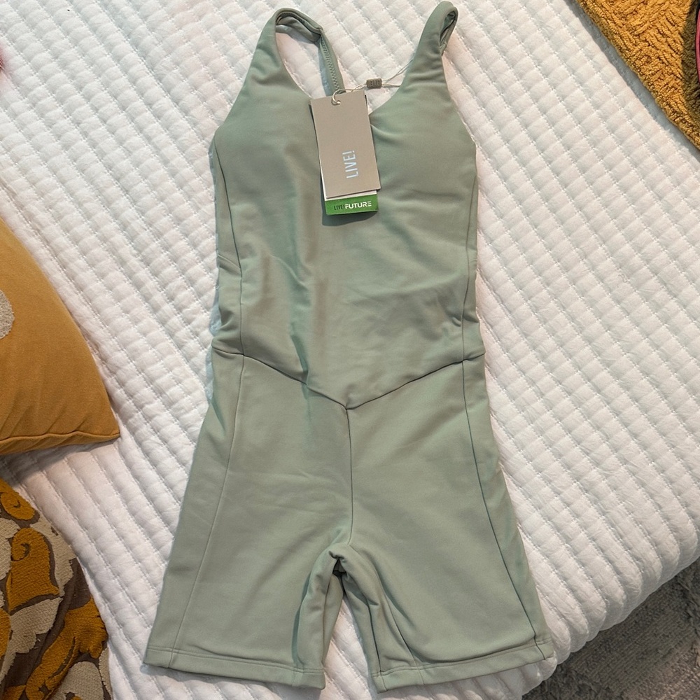 Live! HYDEFIT® ADAPTIV SHORTS JUMPSUIT Sage Green size S